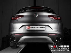 Alfa Romeo Stelvio Custom Exhaust Tips - Ragazzon - Stainless Steel - Carbon Fiber Alfa Romeo Stelvio Custom Exhaust Tips - Ragazzon - Stainless Steel - Carbon Fiber